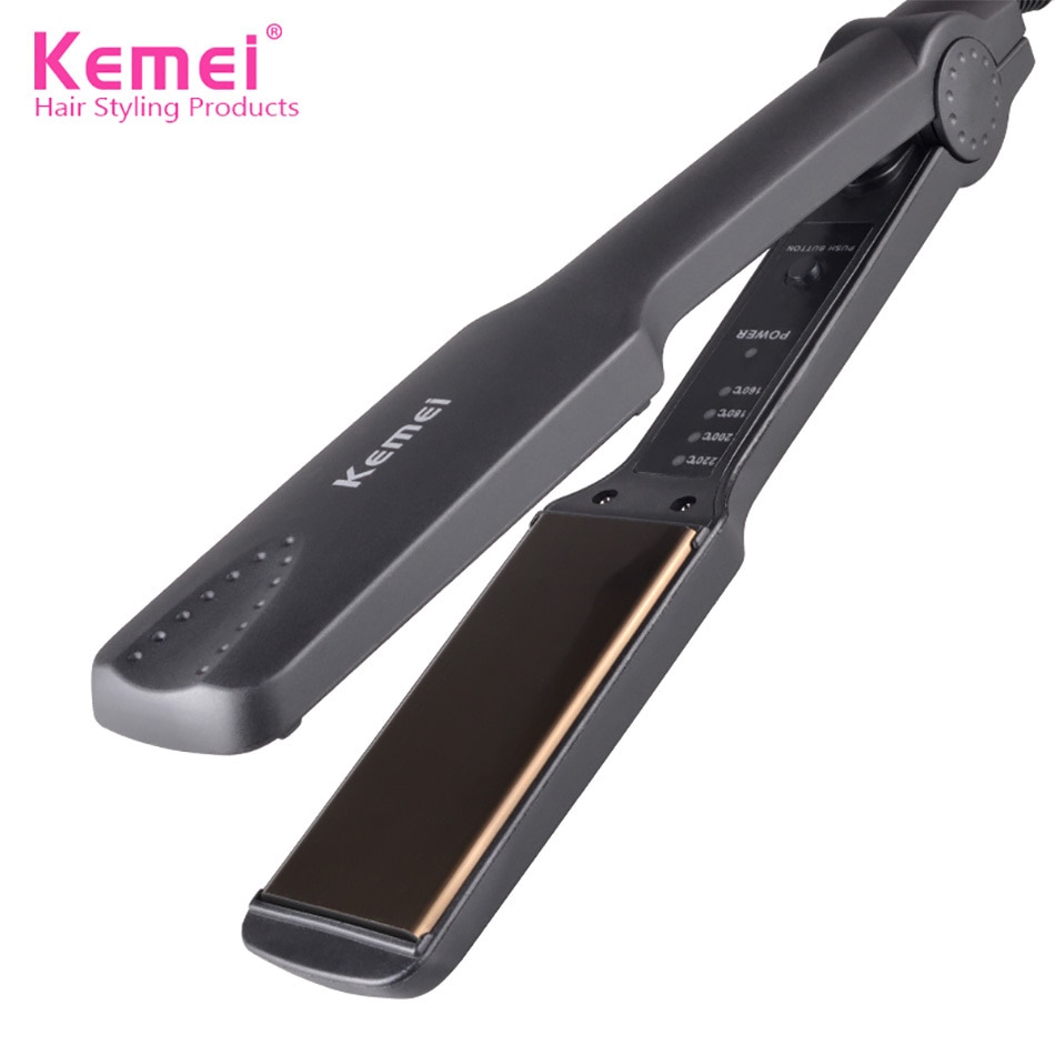 Kemei KM-329 profissional alisamento ferros elétrica barba alisador de cabelo ferro liso rápido aquecer KM-328 ferramentas estilo