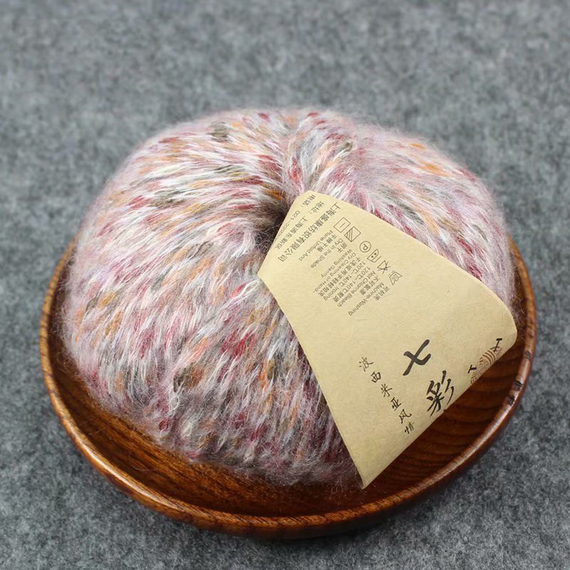 Kleurrijke Wollen Garen Zoete Katoenen Baby Breiwol Garen Dik Garen Fiber Fluwelen Garen Hand Breien Trui Wol Haak Garen: Roze