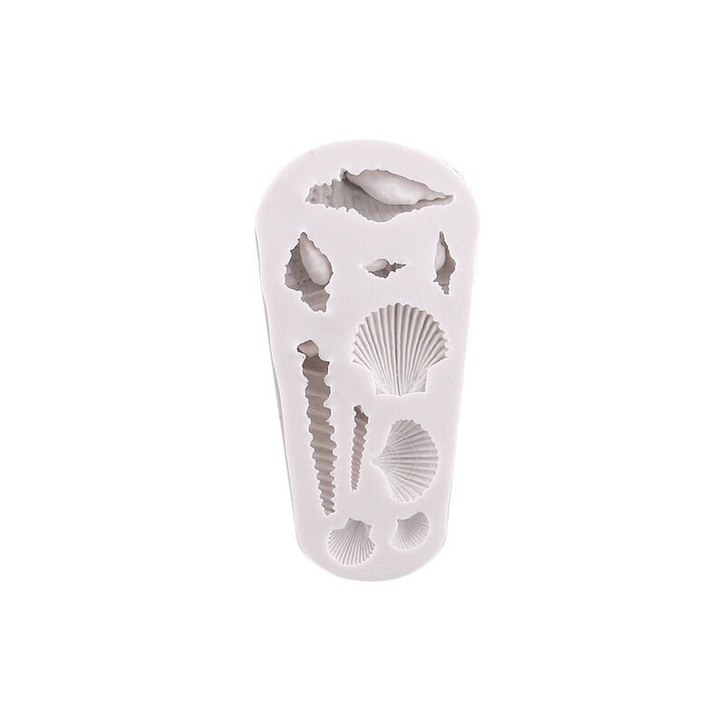 Stampo in silicone oceano creativo cavalluccio marino conchiglia forma cioccolato fondente stampo da forno accessori per la decorazione di torte: 50-1723