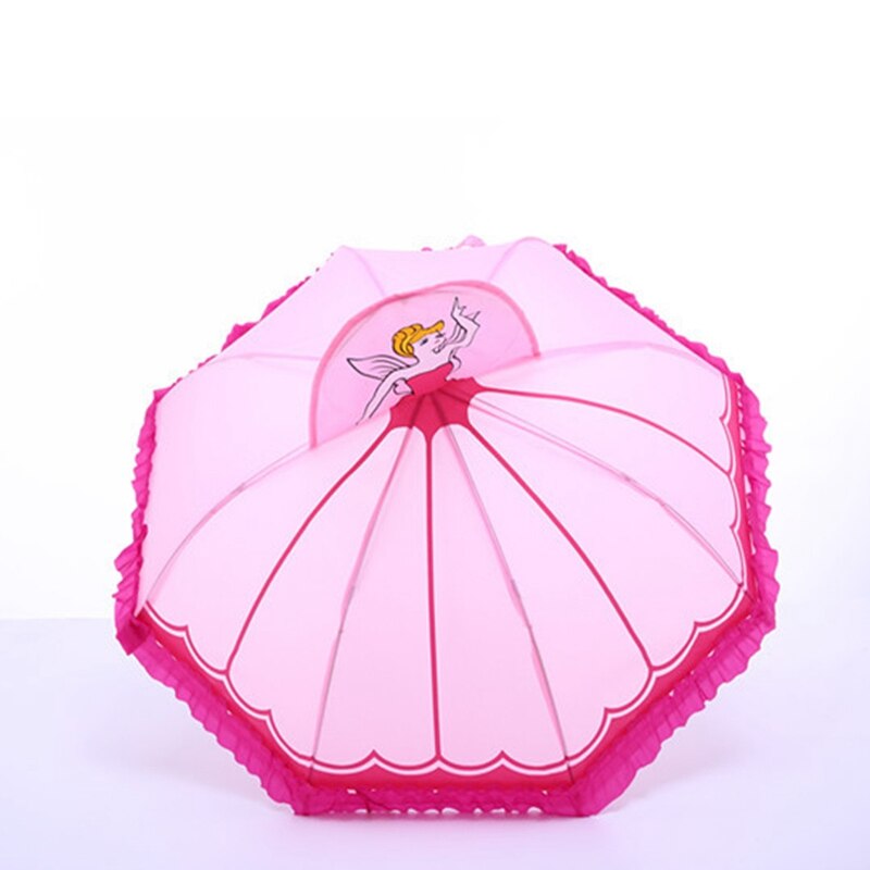 Cartoon prinses dieren opvouwbare paraplu regenparasol paraplu's kleuterschool meisjes jongens zonnebrandcrème kinderen paraplu's verjaardag: Stijl 3