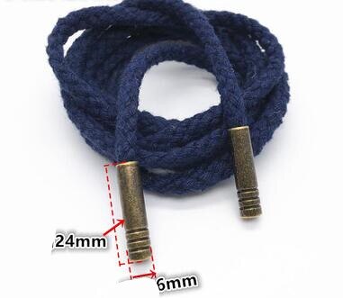 Pantalon de survêtement à tête en cuivre pour lacets de Sport, 1 pièce, cordon de serrage, corde tressée, ceinture, à capuche, bricolage, fournitures: B