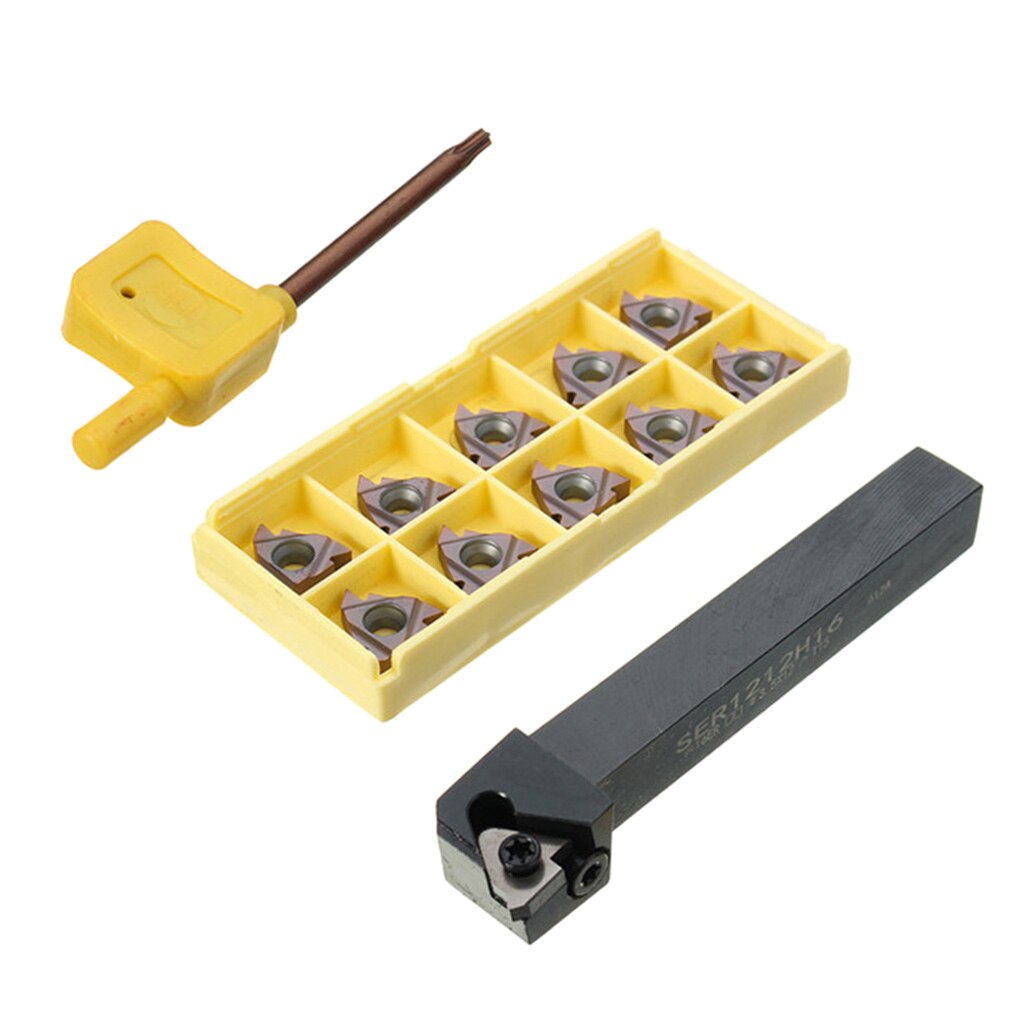 Draaien Gereedschaphouder 100Mm + Externe Threading Carbide + T15 Moersleutel Sets
