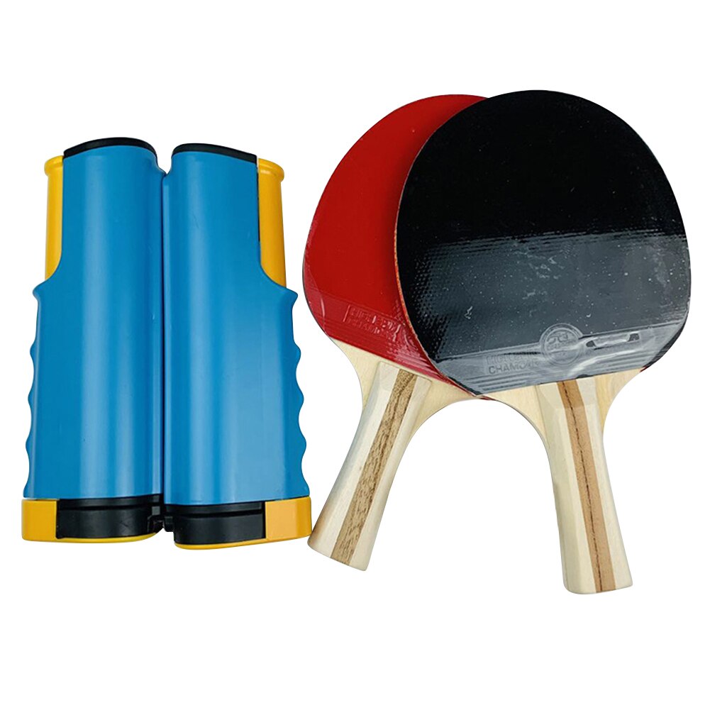 1 PairTable Tennis Paddle Pingpong Exercise Training Accessories Tennis Trainer Ball Machine Rackets Padel Robot Flexible Shaft: Sky Blue