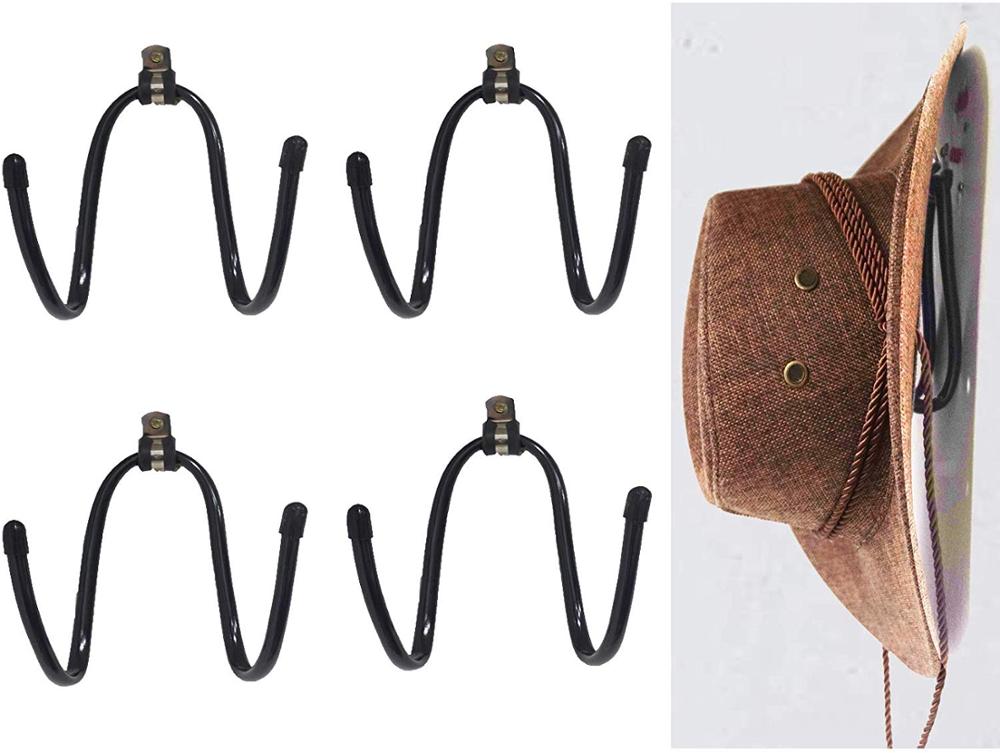 Pmsanzay stærk justerbar cowboy hat rack hat holder hat organisator hat vægmontering  - 4/ pk ingen hat