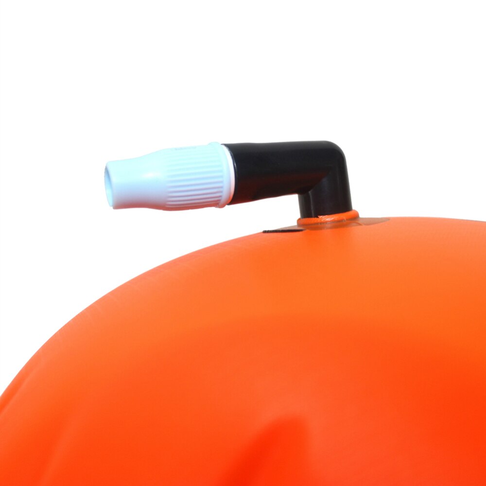 Pvc oppustelig åben svømmebøje trækflyder tørpose dobbelt airbag med taljebælte til svømning vandsport opbevaring sikkerhedstaske