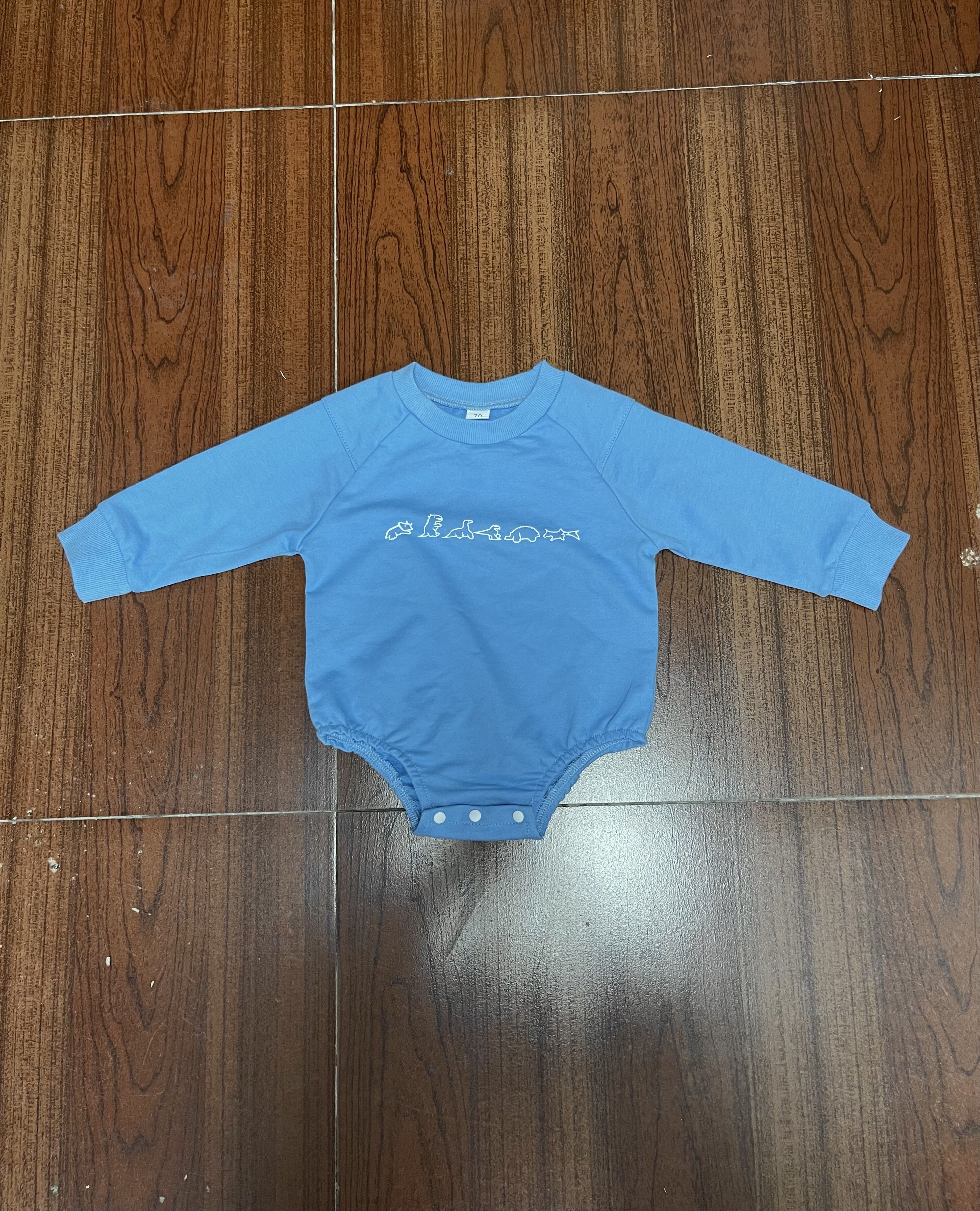 Citgeett herbst-babybody für mädchen und jungen, langärmelig, mit buchstaben- und Karikatur-drucken, knöpfen, lockerer herbst-Winter-Gesamt: A / 12m