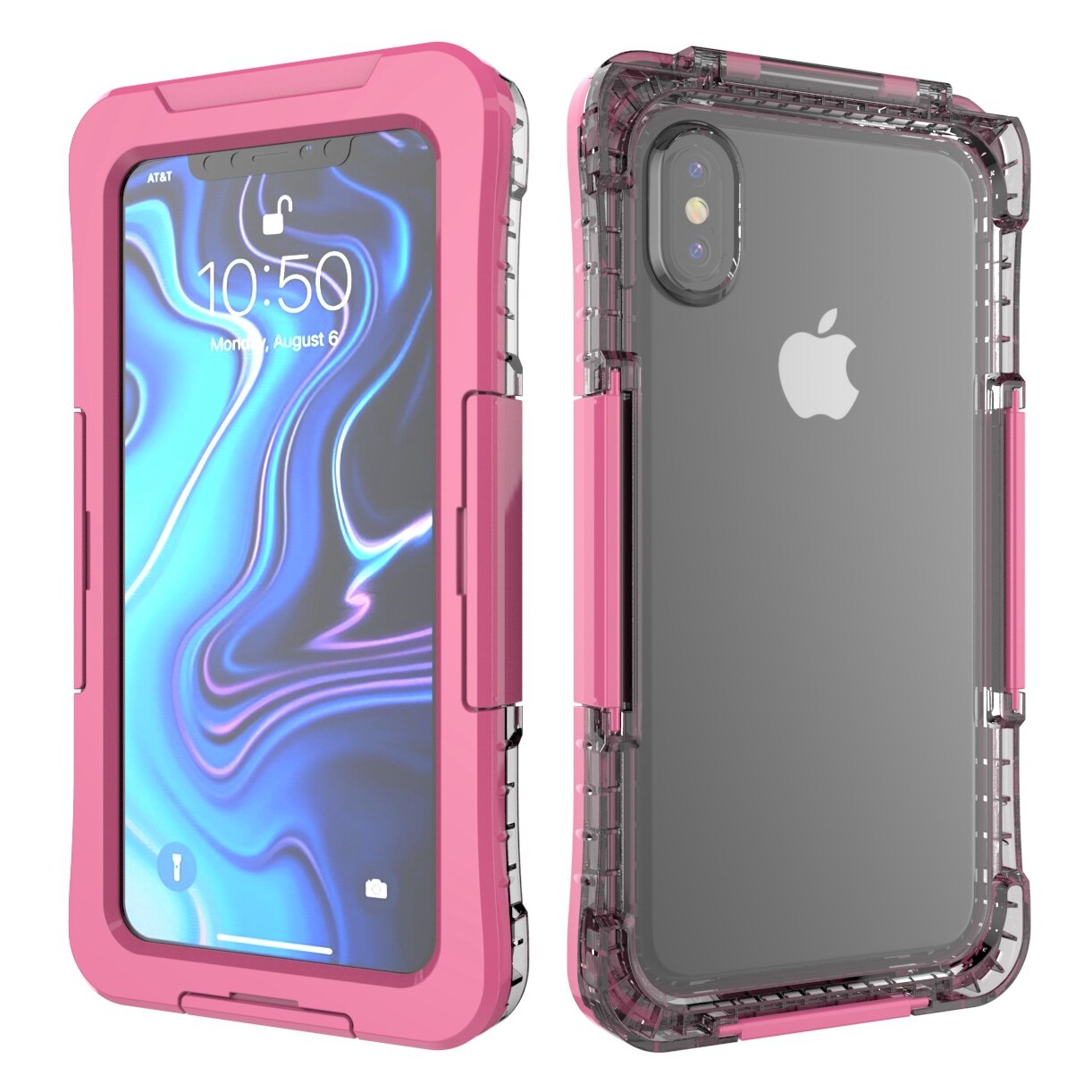 KISSCASE Shockproof Full Protective Phone Case For Samsung S10 Plus Waterproof Case For Samsung Galaxy S10 S10E Water Proof Bag: S10E / Pink