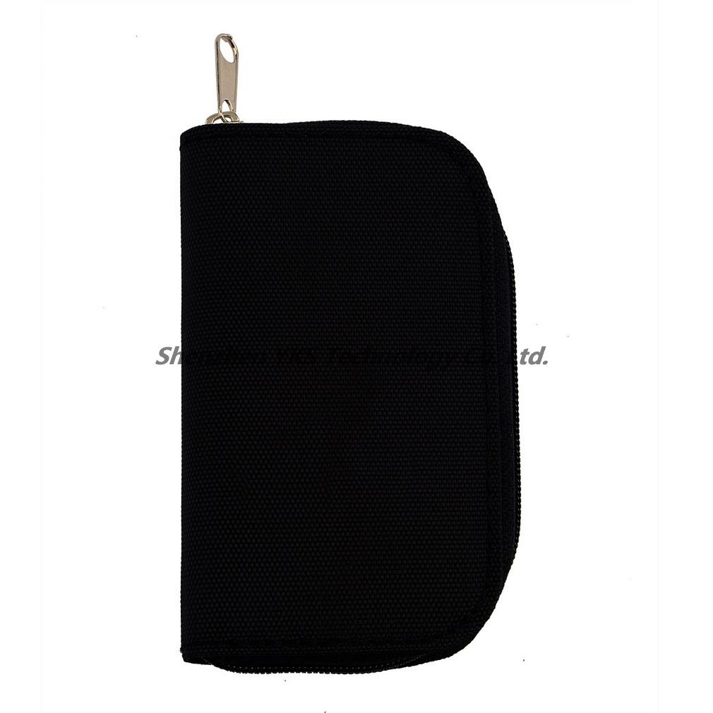 Black Secure Digital Memory Card SDHC MMC CF Micro Memory Card Storage Carrying Pouch card Holder Case Wallet