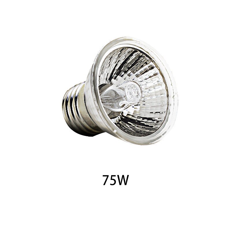 UVA UVB Reptile Heat Lamp Basking Bulb, E27 25/50/75 Watt Full Spectrum Sun Light Lamp Heating Lamp for Lizard, Turtle: 75w