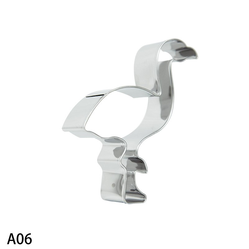 1 pc rustfrit stål fondant kage bageforme flamingo kaktus ananas palme form småkage kiks udskærer dekorationsforme: A06-1 stk