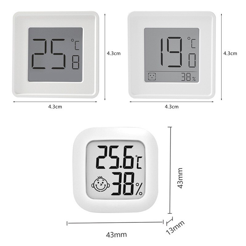 Digital Thermometer 2 Lcd Screen Digital Hydrometer Wireless Smart Temperature Humidity Sensor No Battery