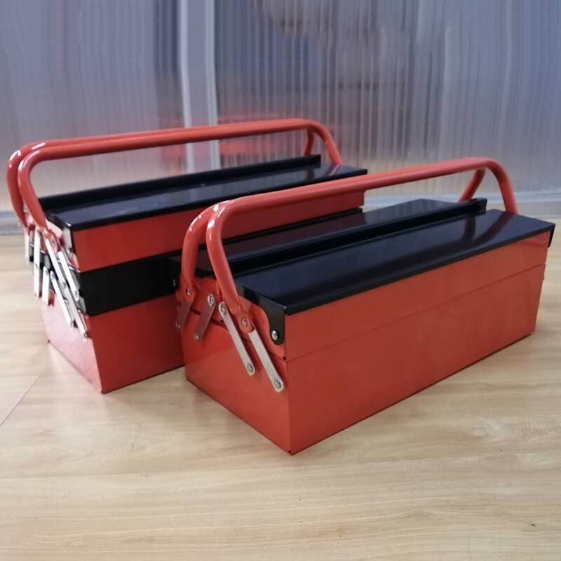 Large Two-layer Three-layer Folding Toolbox Multifunctional Household Toolbox Portable Car Iron Tool Box