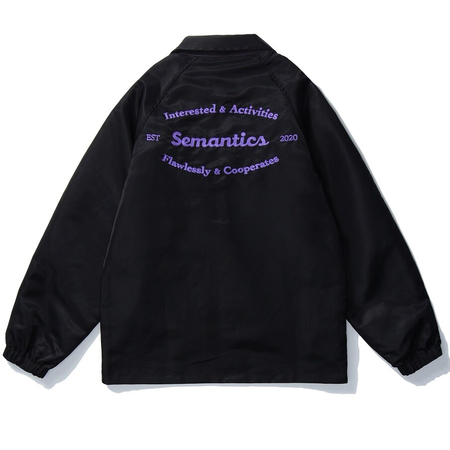 Double-sided Jackets Hip Hop Print Coaches Jackets Streetwear Casual Snap Button Windbreaker Jacket Coat Hipster Tops