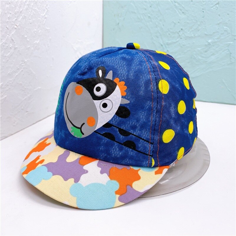 Zomer Baby Baseball Caps Cartoon Dot Koe Baby Jongen Meisje Zonnehoed Leuke Outdoor Verstelbare Baby Peuter Caps