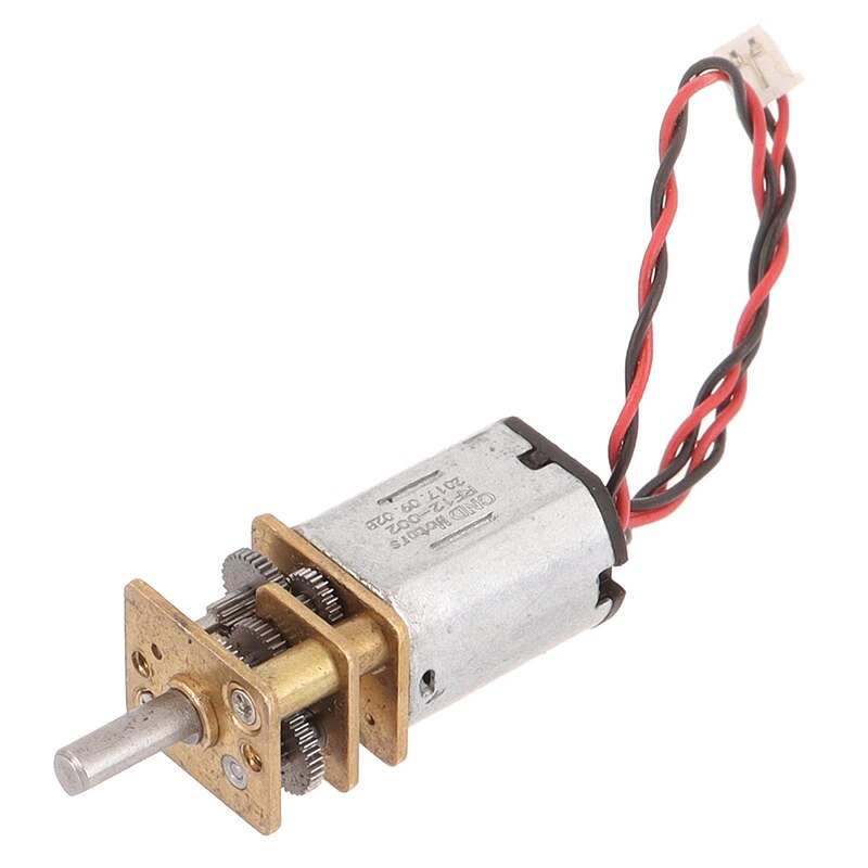 Motor reductor de engranajes de Metal, 1 unidad DC 3V-12V 60RPM, velocidad lenta, Micro N20