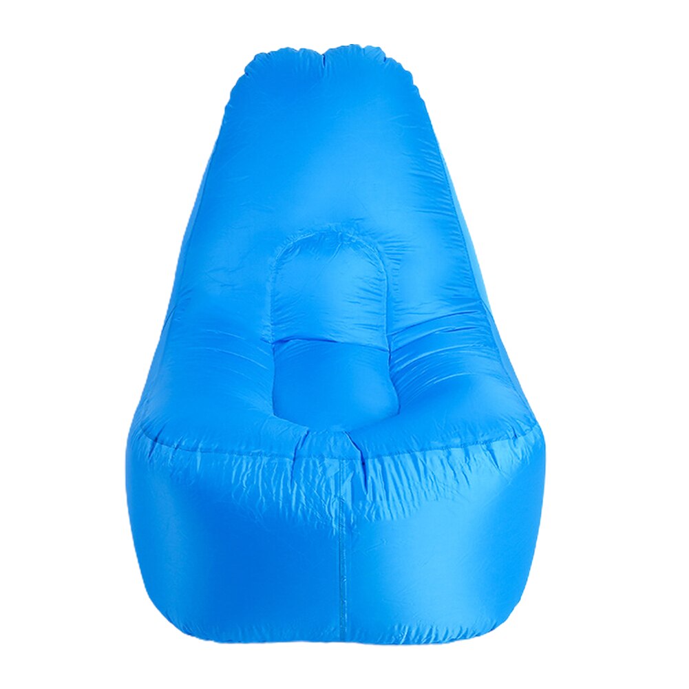 Ultraleicht Entspannende Garten Schlafen Faltbare Tragbare Aufblasbare Strand Sofa Hof Schwimmen Park Liege Faul draussen Möbel: hell Blau