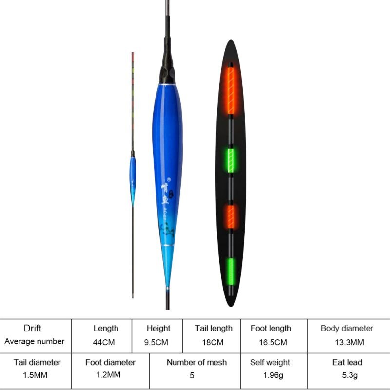 Night Fishing Float Super Heldere Ultragevoelige Elektronische Praalwagens Lichtgevende Boei Outdoor Vis Supply: A7