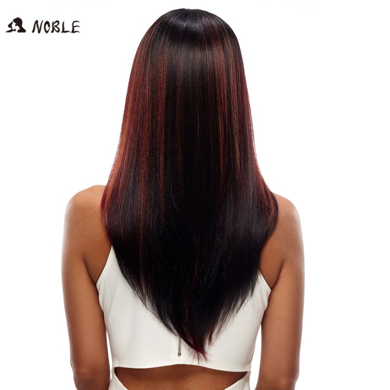 Edle Haar Gerade Keine Spitze Perücken 24 Zoll Lange Synthetische Perücken Für Schwarze Frauen Blau Silber 2 Farben Wahl Freies