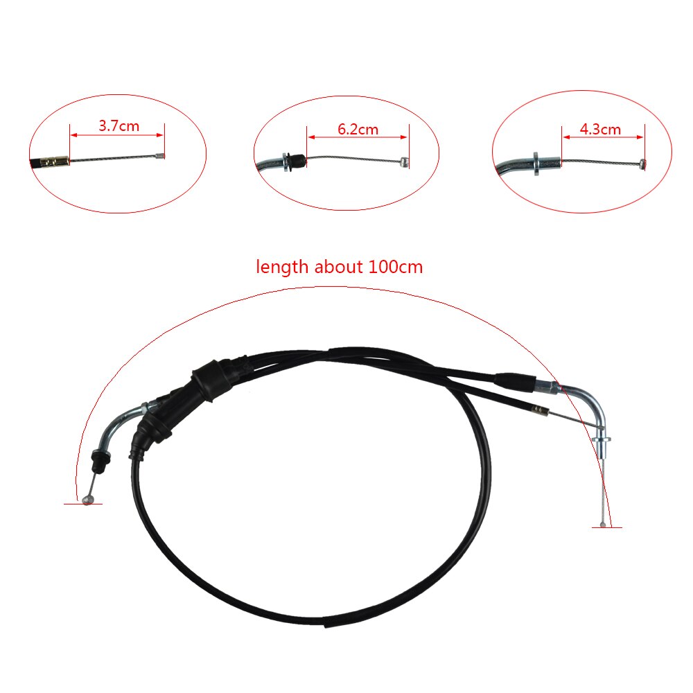 Bike push pull throttle cable assy til yamaha  pw80 y- zinger 1985-2007 big wheel 80 bw80 1986-1990 motorcykel atv dirt pit bike