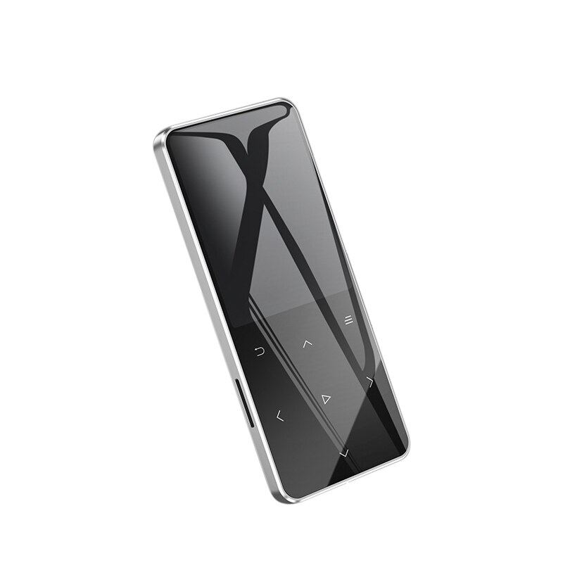 Mp3- speler hifi lossless sound muziekspeler met legering behuizing en e-reader draadloze bluetooth verbinding: Zilvergrijs / 8gb