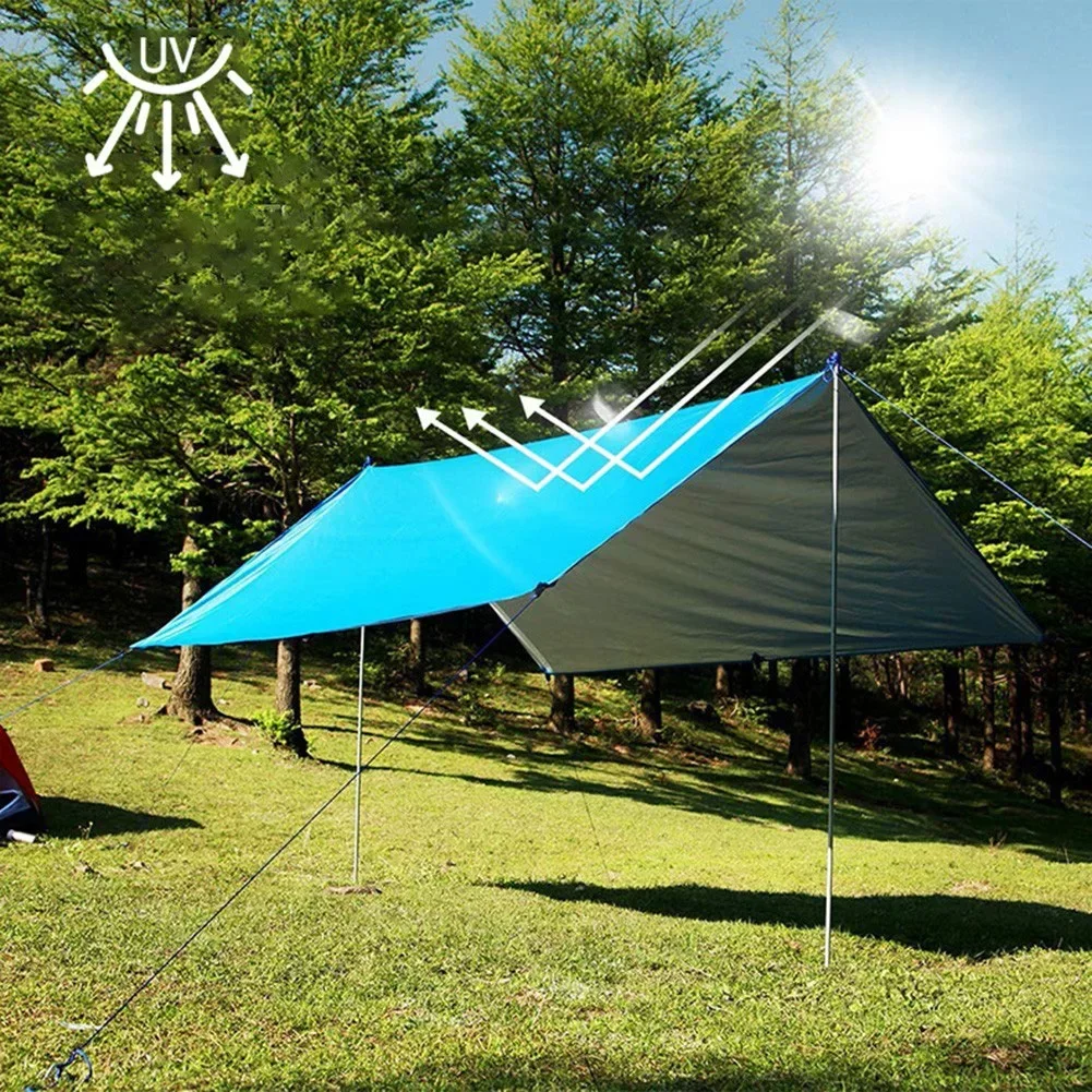 Tienda de campaña, lona, lluvia, sombrilla, hamacas, refugio, Camping, supervivencia, refugio solar, toldo de Picnic, cubierta impermeable para senderismo, Acce