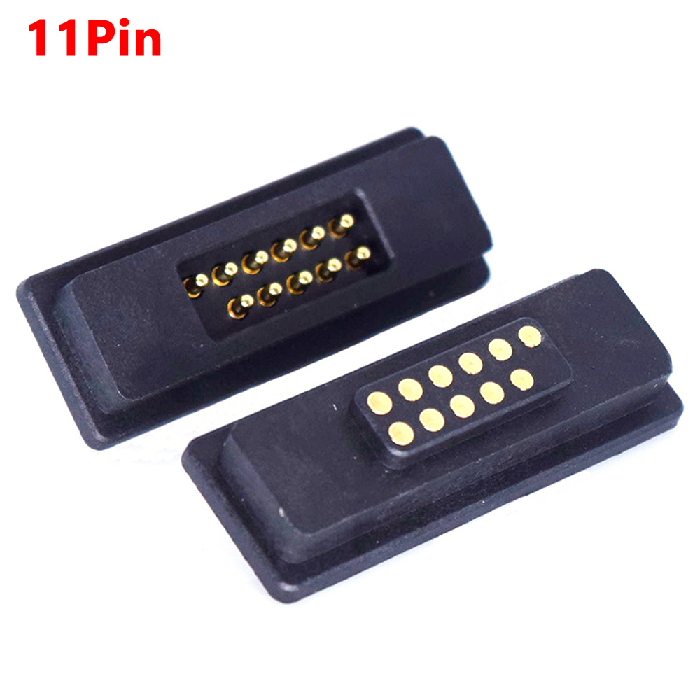 1Pair 2A 6Pin 7Pin 8Pin 9Pin 10Pin 11Pin 12Pin Waterproof Magnetic Pogo Pin Connector Male Female Spring Loaded DC Power Socket