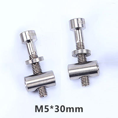 2 stücke M5x30/40mm Sitz Post Schrauben Titan Legierung Thomson Sattelstütze Befestigung Bolzen Ti Fahrrad Schrauben Bike Teile schwarz Gold Regenbogen: M5x30mm Titanium