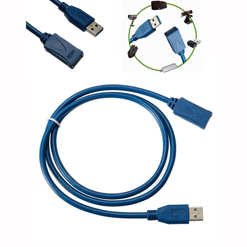 Common USB 3.0 A Extension Cable High Speed Connector Adapter Extend Data Transfer Sync Cable