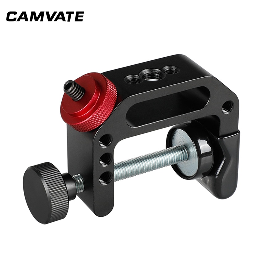 CAMVATE Universal Camera C Clamp Support Clamps Clamp With 1/4"-20 Thread Screw Mount For DSLR Camera Photography Accessories