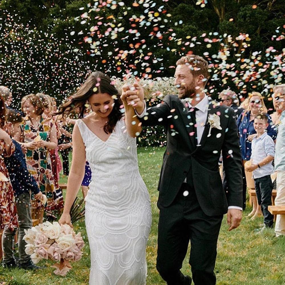 VCOSTORE Círculos De Confeti De Papel De Seda, Puntos Redondos De