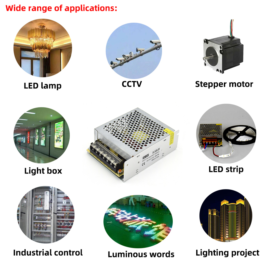 24W 60W 80W 120W Schakelende Voeding Licht Transformator AC110V 220V Naar DC 12V 24V Voeding Bron Voor Led Strip CCTV