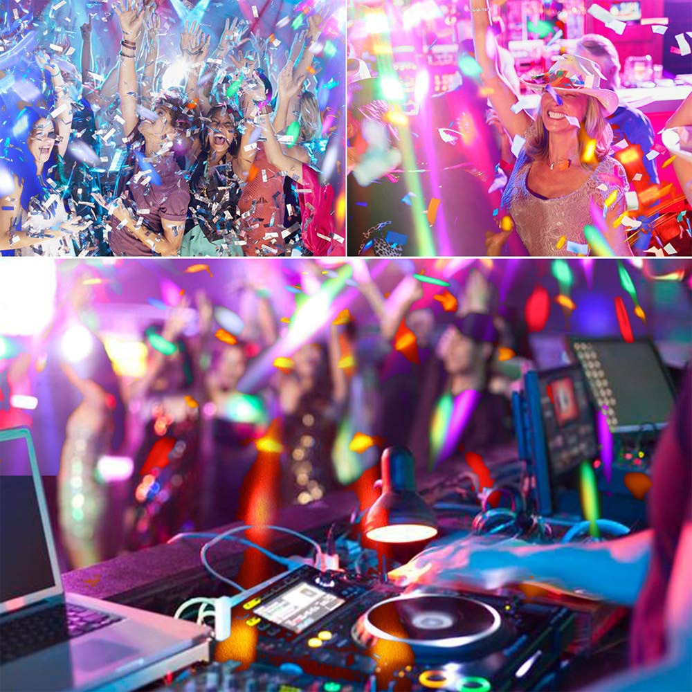 8 farger mini led scenelys dj partylys effekt for bryllup dj bar dmx lydkontroll disco lys eu/us plugg