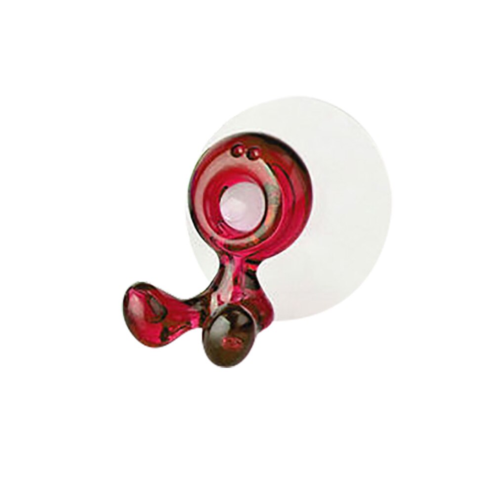 Home Bathroom Toothbrush Suction Holder Rack Wall Mount Hang Stand Suction Bathroom Sets cup tooth brush container: Red