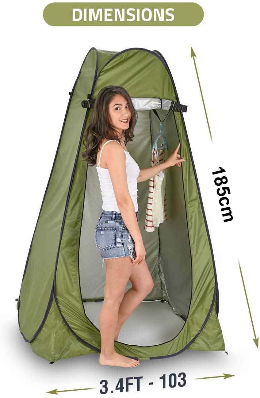 Tragbare außendusche, badewanne, umkleidekabine, campingzelt, sichtschutz, toilette, unterstand mit heringen, abspannleinen und zeltstangen