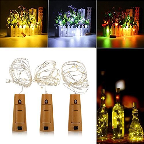 Guirlande LED Rechargeable USB Pour Bouteille - 2 Mètres, 12-14h D'autonomie - Décoration Fête, Noël, Mariage - 4