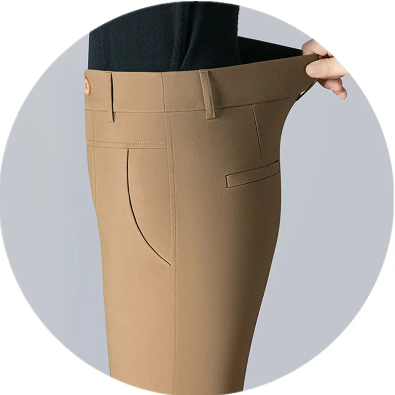2025, neue schlank-passen-Schlauch für Damen, modische Stretchhose, verrotten, Dunkelblau, khaki, rot Schlauch, asiatische Größe 27–32