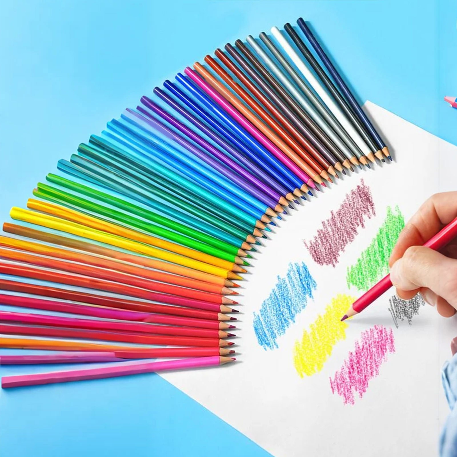 Coloured Pencil Set Art Drawing Pencils Set Student Standard Drawing Pencils Set School Stationery Set Supplies