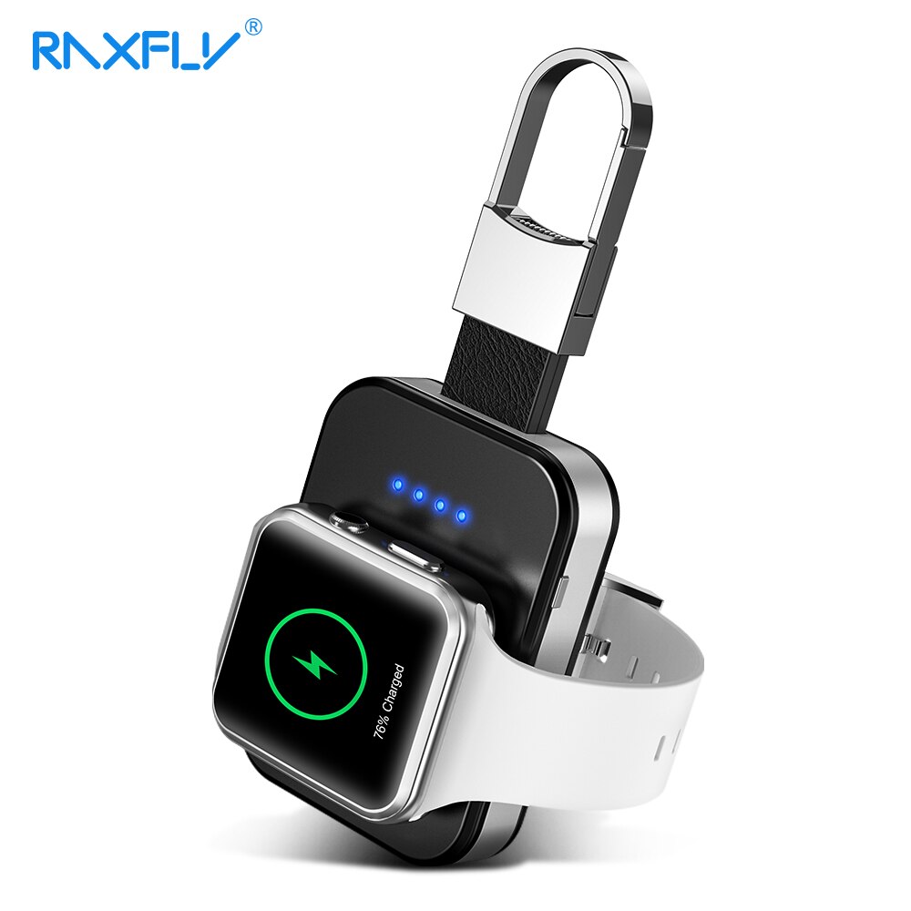 RAXFLY 950mah Caricatore Senza Fili Accumulatori E Caricabatterie Di Riserva per Mela Osservare 5 4 3 2 caricatore Portatile di Ricarica Veloce per Mela Orologio powerbank Orologio