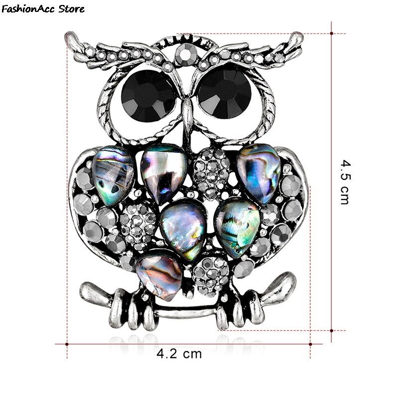 20 Stijlen Legering Dier Uil Strass Broche Vintage Shell Emaille Pins En Broches Voor Vrouwen Mannen Kleding Sjaal Sieraden