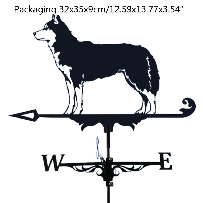 Stainless Steel Spray Paint Gardening Garden Direction Sign Weather Vane Retro Farm Scene Garden Stake Weathervane Tools