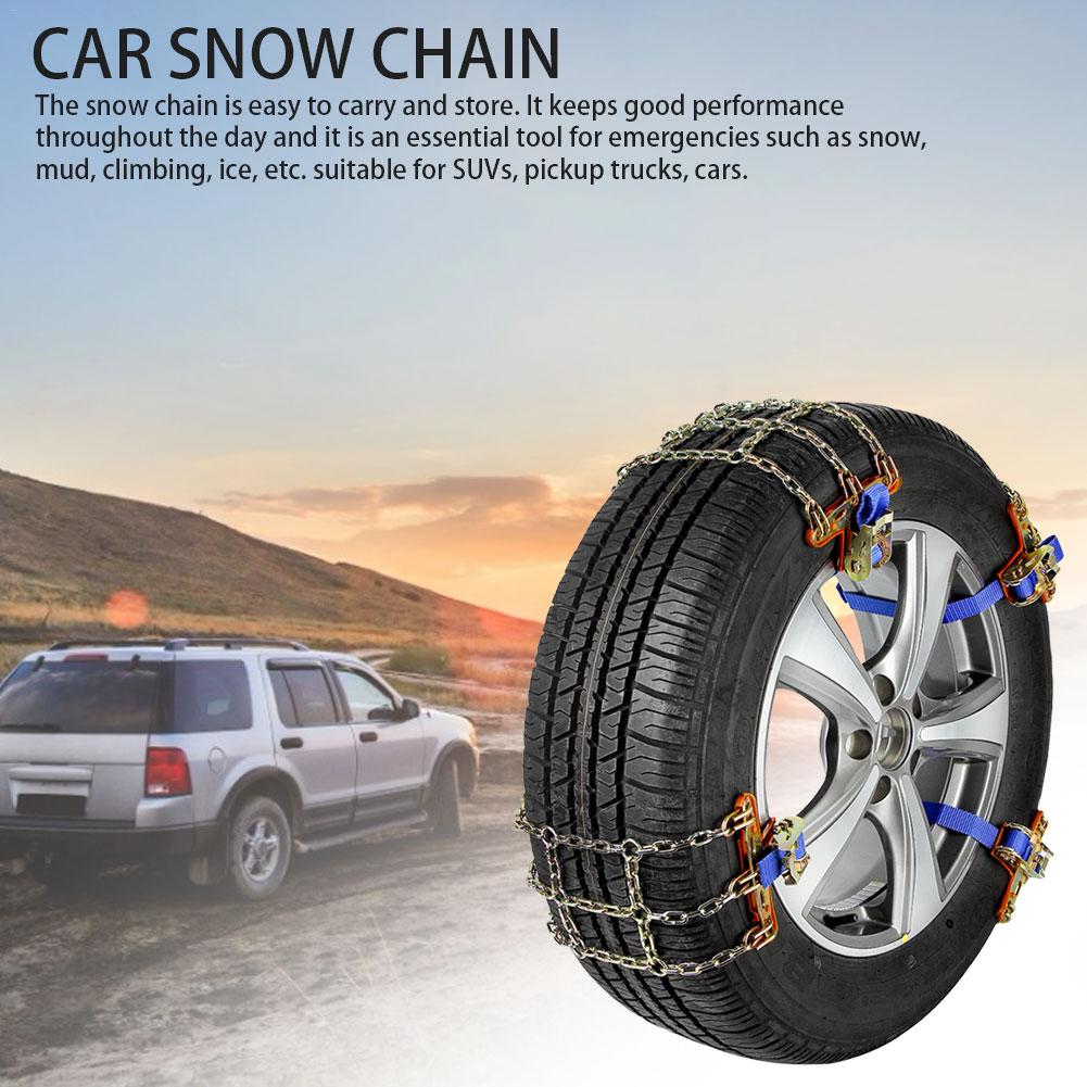 1PC Auto Sneeuwketting Emergency Anti-slip Band Keten Voor SUV Pickup Truck Ijs Sneeuw Modderige Weg Auto sneeuwketting Voor Pickup Trucks Auto