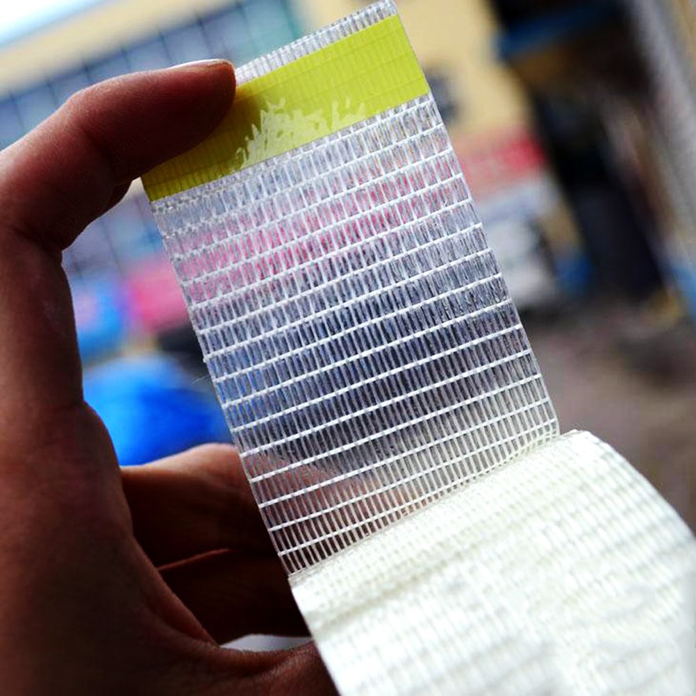 Diy selvklæbende filmgitter markise gennemsigtig dragttelt reparation patch tape 5cm*5m kite reparation tape vandtæt ripstop