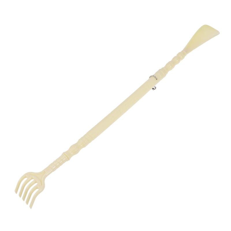 Tiges de Massage multifonctions en résine PP, 1 pièce, pour gratter le dos, griffe de Massage suspendue, corne de chaussure, lève-chaussures: Beige