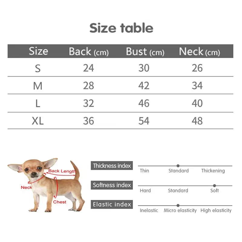 Soft Fleece Dog Clothes for Small Dogs Pull Ring Spring Autumn Winter Warm Pet Pullover French Bulldog Jacket Pug Coats