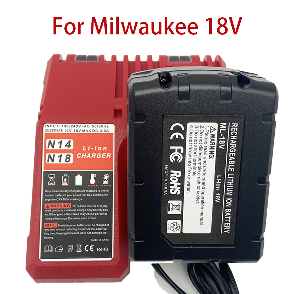 For Milwaukee M18 18V 12000mAh 18650 Lithium Replacement Battery For Milwaukee 48-11-1860 48-11-1850 48-11-1840 Battery