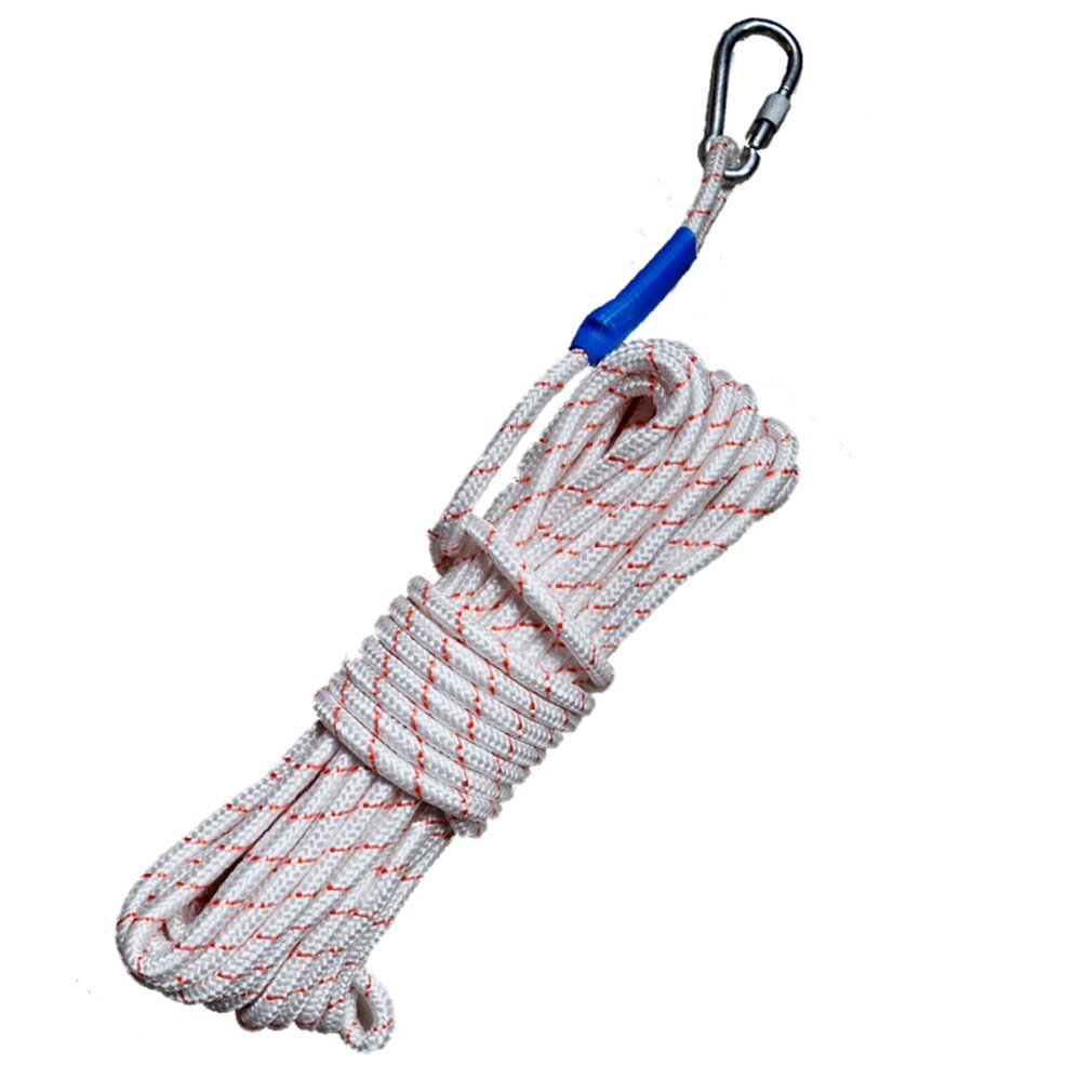 Cuerda para escalada en roca ligera de 10/20M al aire libre cuerda para incendio Escape cuerda de supervivencia de seguridad para actividades al aire libre, equipo de montaña