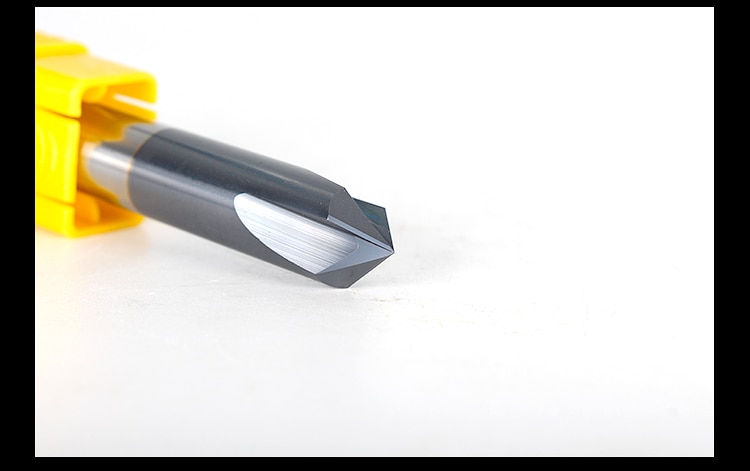 -1PCS,CNC solid carbide tungsten carbide steel Chamfer milling cutter,30&amp;45&amp;60 degree 3 flutes end mill