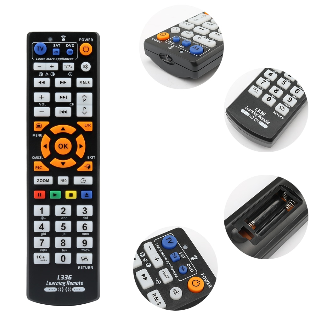 L336 Universal Copy Smart Remote Control Controller IR Remote Control With Learning Function for TV CBL DVD SAT HIFI TV BOX