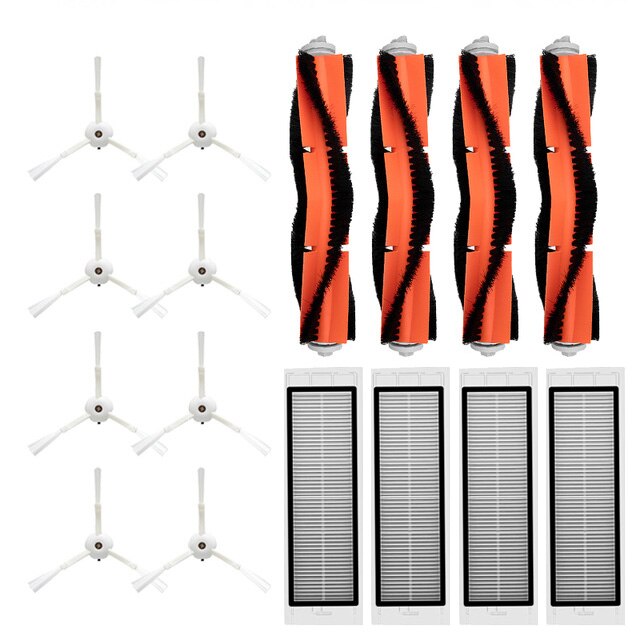 opprinnelig robot  s50 s5 hepa filter + sidebørste + hovedbørste til xiaomi mijia 1/1s/s5 max roborock støvsuger tilbehør tilbehør