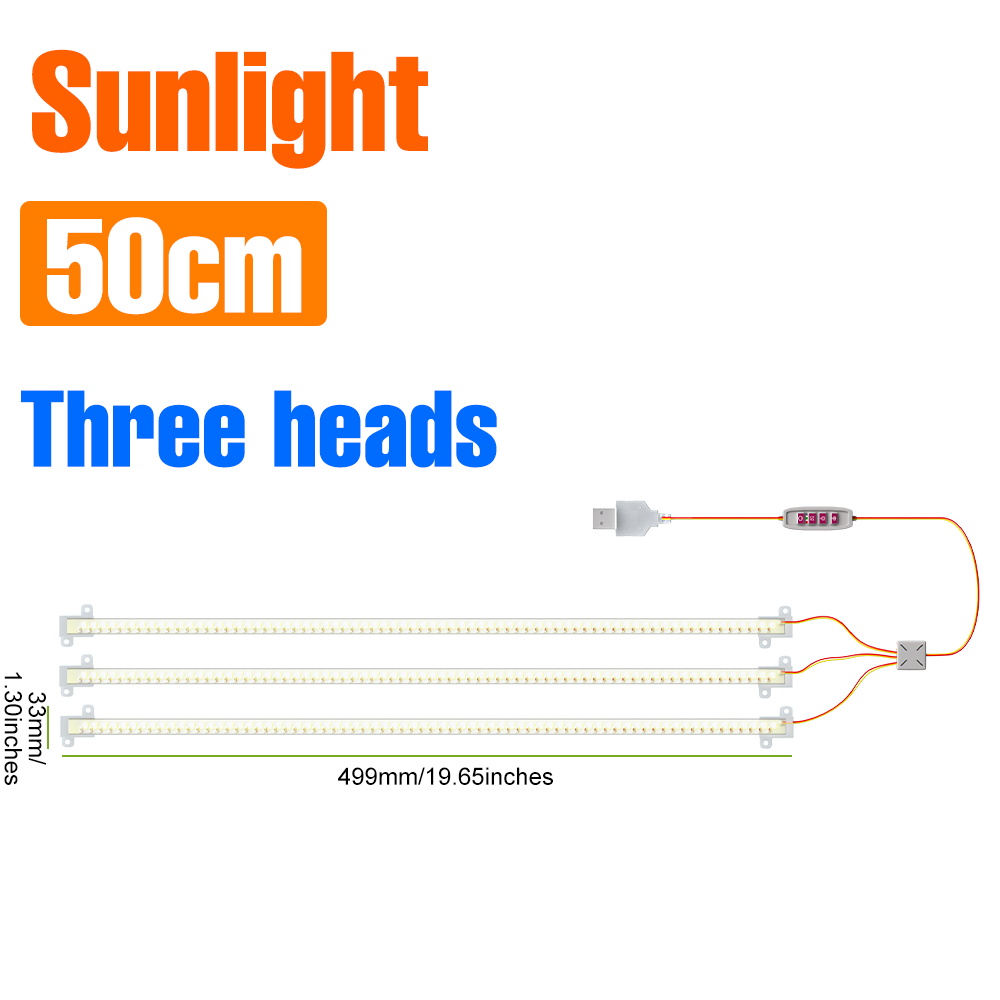 LED Zimmerpflanze Wachsen Streifen Lichter Volle Spektrum zeitliche Koordinierung 4H/8H/12H Auto an/aus Blume Sukkulenten Topf Pflanzen Anbau Lampe DC5V: Natürliche Licht